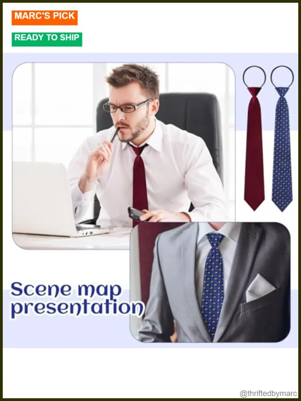 36 Men Zipper Ties Pre Tied Adjustable Neckties Polyester Jacquard Solid Stripe